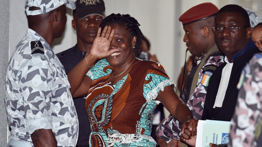 Simone Gbagbo had been charged with orchestrating attacks on supporters of her husband's opponent after 2010 election.