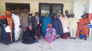 FOMWAN-PACFaH Kano advocacy team pose for a group photo with Kano state chairman of CAN, shortly after their visit