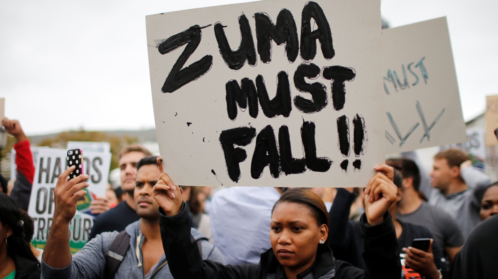Major cabinet reshuffle comes as calls for Zuma to step down grow amid economic turmoil and corruption allegations.