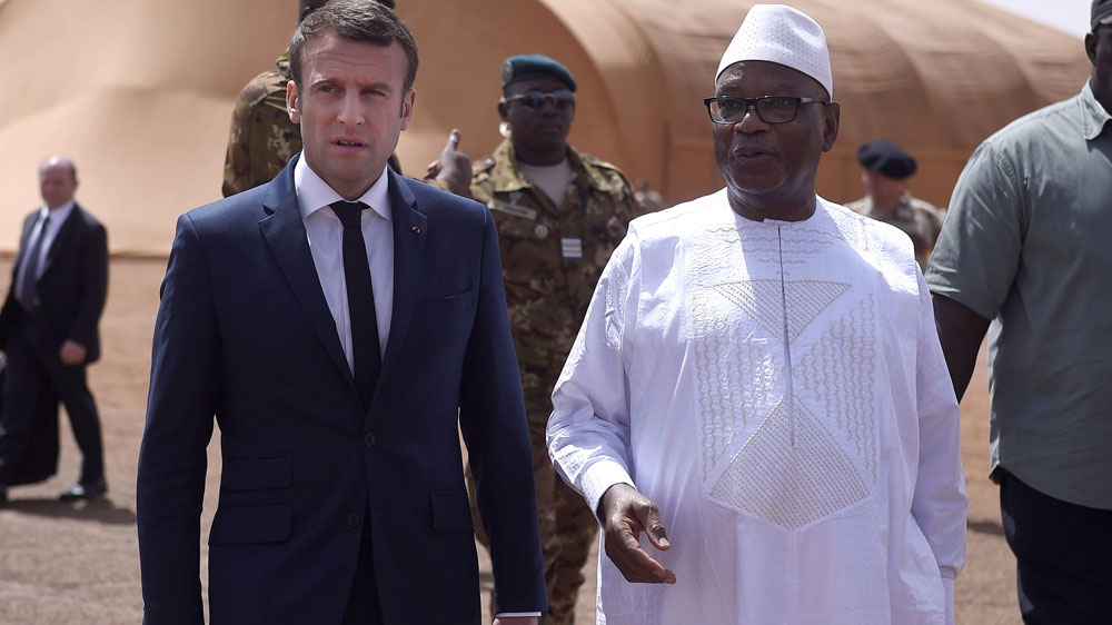 Macron and his Malian counterpart discussed the fight against armed groups in the West African country.