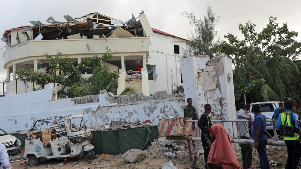 Security forces end night-long hostage situation at Mogadishu's Pizza House restaurant after 19 people were killed.