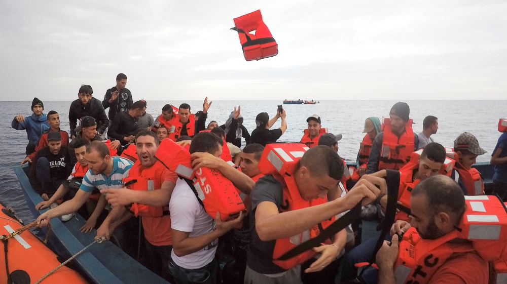 EU ministers agree to reinforce the Libyan coastguards to try to discourage arrival of undocumented people.