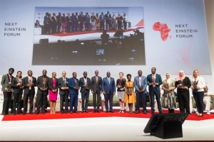 President Kagame and Sall awarding NEF Fellows - Next Einstein Forum